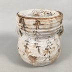 Japanese Tea Ceremony Ceramic Lidded Water Pot Mizusashi Vtg Pottery MS42