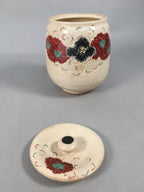 Japanese Tea Ceremony Ceramic Lidded Water Pot Mizusashi Vtg Pottery MS43