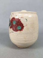 Japanese Tea Ceremony Ceramic Lidded Water Pot Mizusashi Vtg Pottery MS43