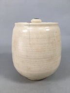 Japanese Tea Ceremony Ceramic Lidded Water Pot Mizusashi Vtg Pottery MS43
