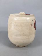 Japanese Tea Ceremony Ceramic Lidded Water Pot Mizusashi Vtg Pottery MS43