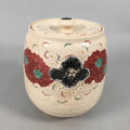 Japanese Tea Ceremony Ceramic Lidded Water Pot Mizusashi Vtg Pottery MS43