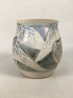 Japanese Tea Ceremony Ceramic Lidded Water Pot Mizusashi Vtg Pottery MS44