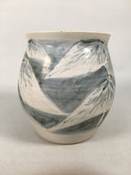 Japanese Tea Ceremony Ceramic Lidded Water Pot Mizusashi Vtg Pottery MS44