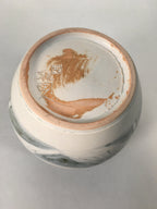 Japanese Tea Ceremony Ceramic Lidded Water Pot Mizusashi Vtg Pottery MS44