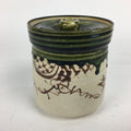 Japanese Tea Ceremony Ceramic Lidded Water Pot Mizusashi Vtg Pottery MS46
