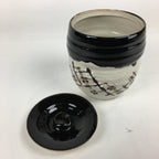 Japanese Tea Ceremony Ceramic Lidded Water Pot Mizusashi Vtg Pottery MS47