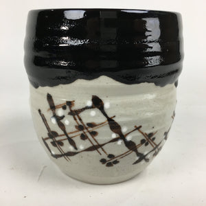 Japanese Tea Ceremony Ceramic Lidded Water Pot Mizusashi Vtg Pottery MS47