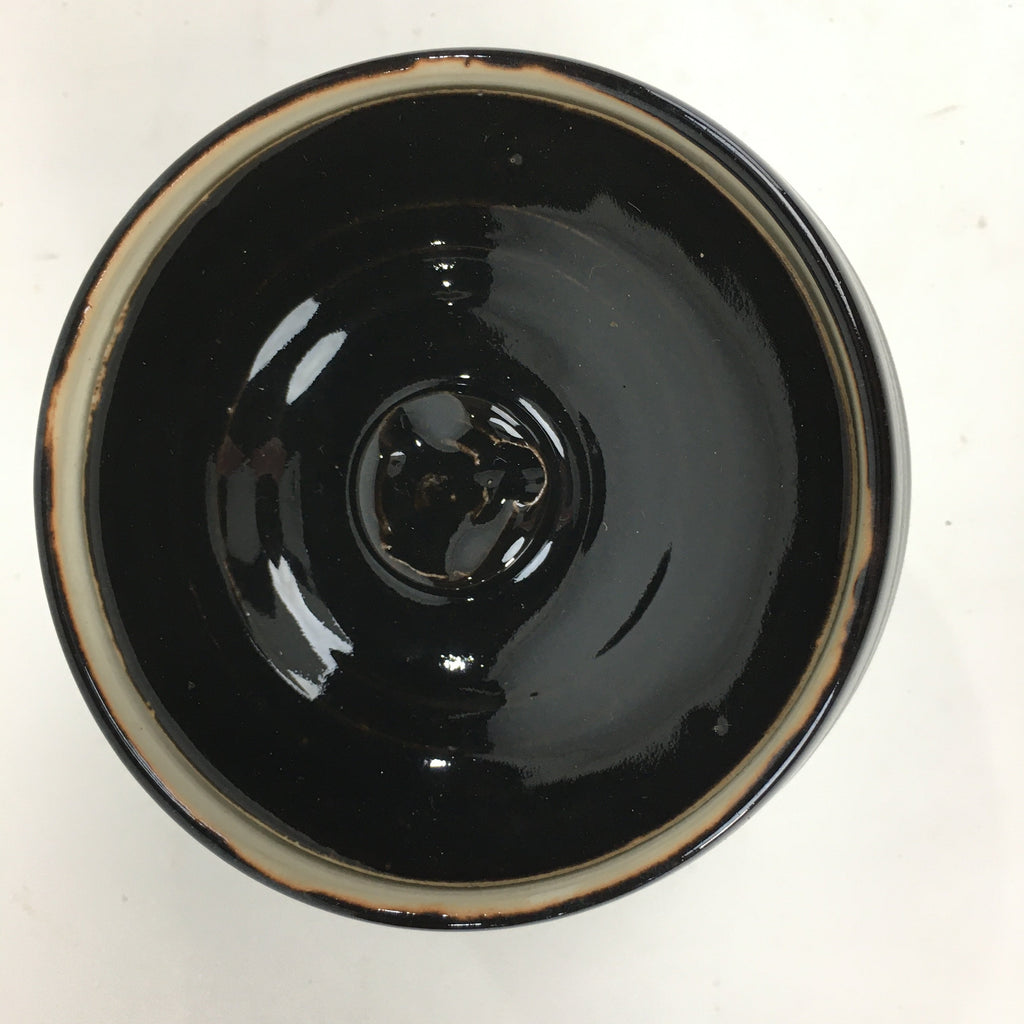 Japanese Tea Ceremony Ceramic Lidded Water Pot Mizusashi Vtg Pottery MS47