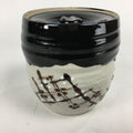Japanese Tea Ceremony Ceramic Lidded Water Pot Mizusashi Vtg Pottery MS47