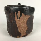 Japanese Tea Ceremony Ceramic Lidded Water Pot Mizusashi Vtg Pottery MS48