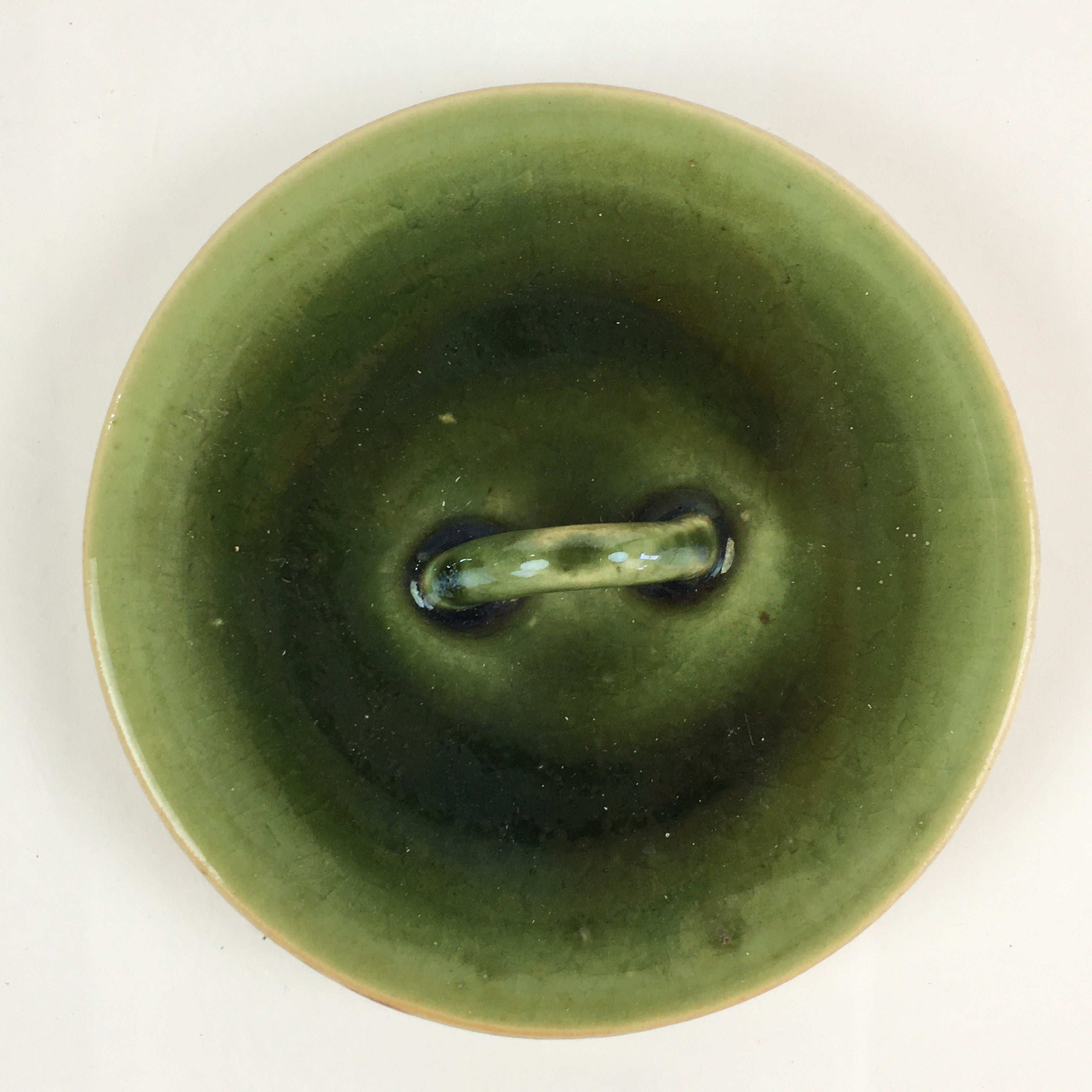 Japanese Tea Ceremony Ceramic Lidded Water Pot Mizusashi Vtg Pottery MS49