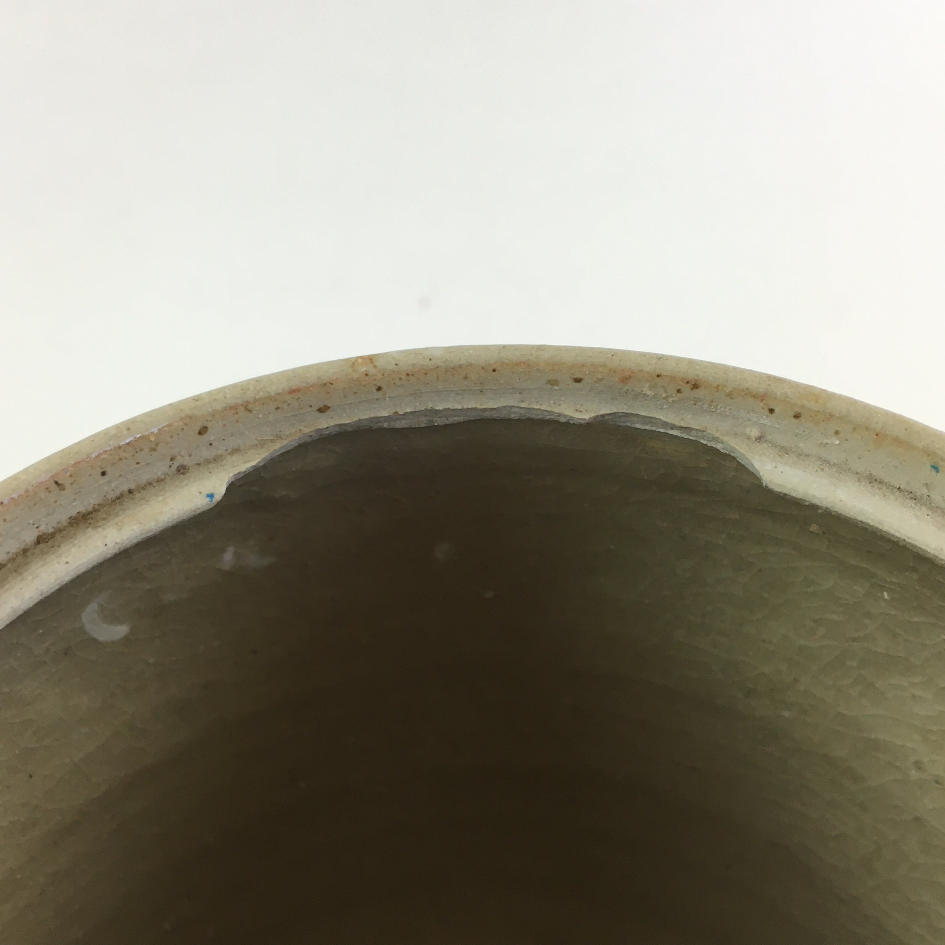 Japanese Tea Ceremony Ceramic Lidded Water Pot Mizusashi Vtg Pottery MS50