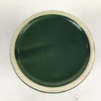 Japanese Tea Ceremony Porcelain Lidded Water Pot Mizusashi Vtg Pottery Green MS4