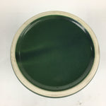 Japanese Tea Ceremony Porcelain Lidded Water Pot Mizusashi Vtg Pottery Green MS4