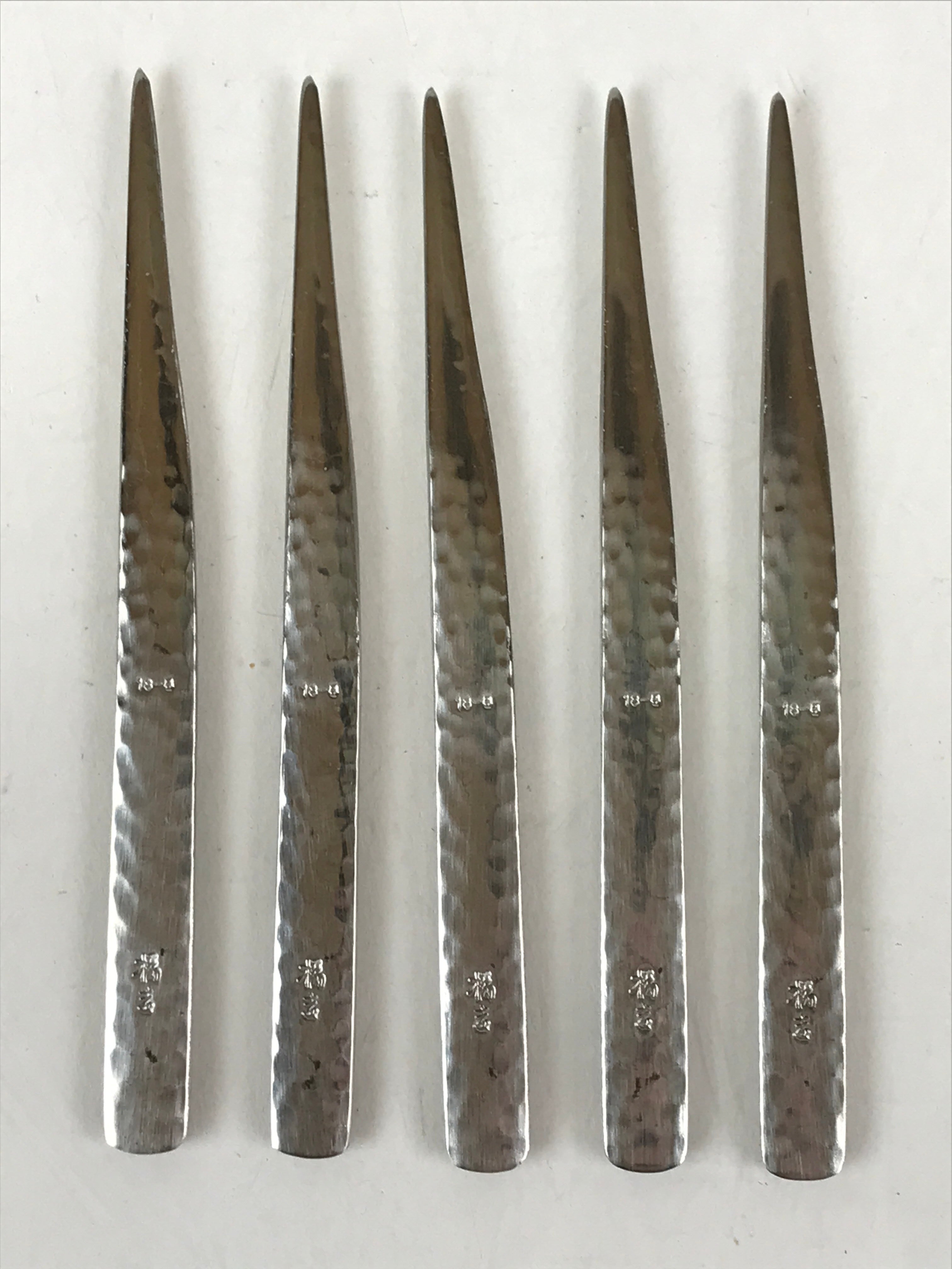 Japanese Tea Ceremony Toothpick For Sweet Tachikichi Silver Vtg Bamboo Holder PX