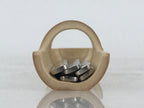 Japanese Tea Ceremony Toothpick For Sweet Tachikichi Silver Vtg Bamboo Holder PX