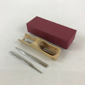 Japanese Tea Ceremony Toothpick For Sweet Tachikichi Silver Vtg Bamboo Holder PX667