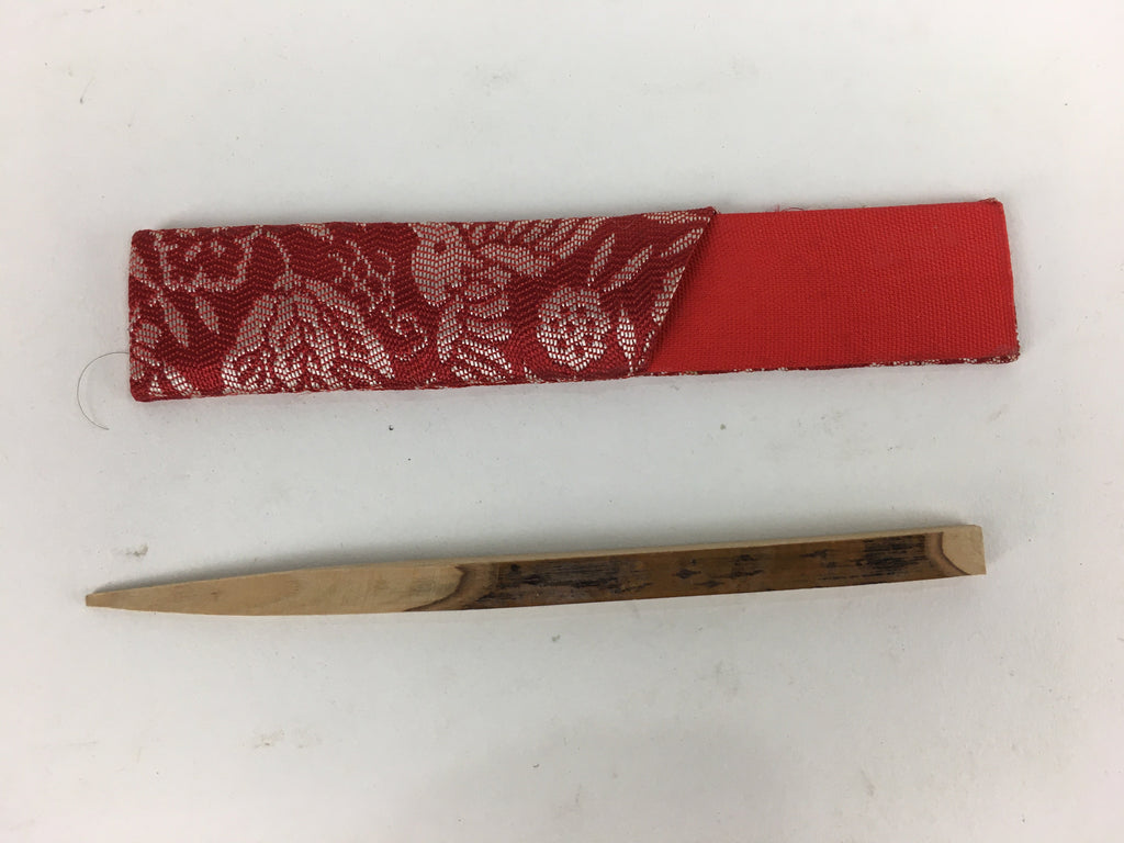 Japanese Tea Ceremony Utensil Fabric Bag Set Vtg Folding Fan Kashi-Kiri KB31