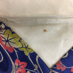 Japanese Tea Ceremony Utensil Fabric Bag Sukiyabukuro Vtg Maple Leaves KB27