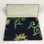 Japanese Tea Ceremony Utensil Fabric Bag Sukiyabukuro Vtg Red Flower KB28