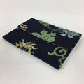 Japanese Tea Ceremony Utensil Fabric Bag Sukiyabukuro Vtg Red Flower KB28
