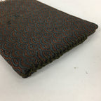 Japanese Tea Ceremony Utensil Fabric Bag Vtg Kaishi Paper Bag Gray Brown KB32