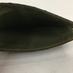 Japanese Tea Ceremony Utensil Fabric Bag Vtg Kaishi Paper Bag Gray Brown KB32