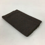 Japanese Tea Ceremony Utensil Fabric Bag Vtg Kaishi Paper Bag Gray Brown KB32