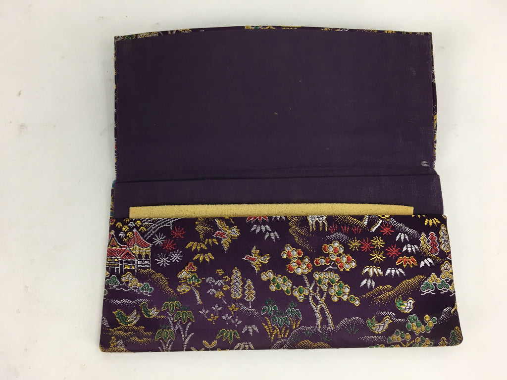 Japanese Tea Ceremony Utensil Fabric Bag Vtg Kaishi Paper Bag Nara Design KB30