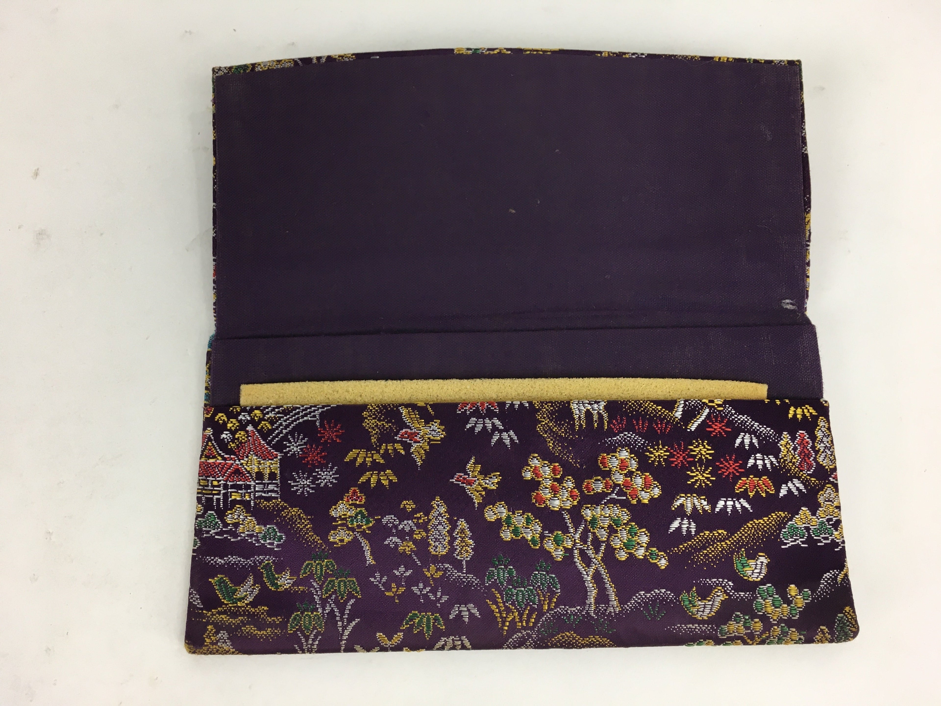 Japanese Tea Ceremony Utensil Fabric Bag Vtg Kaishi Paper Bag Nara Design KB30