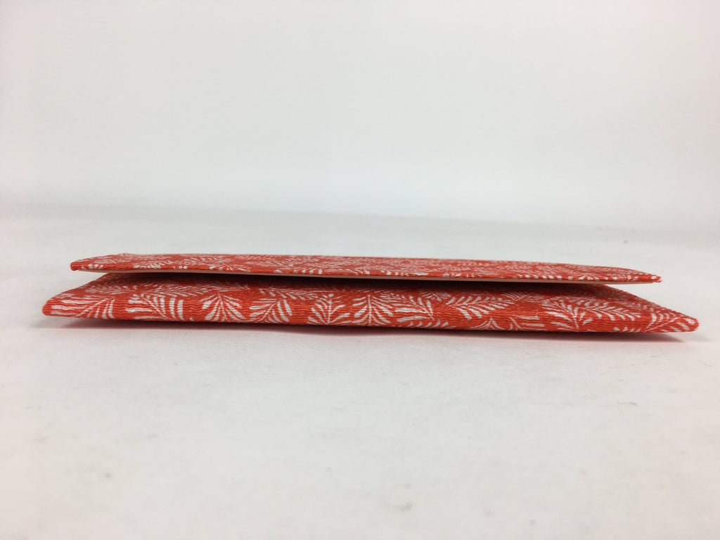 Japanese Tea Ceremony Utensil Fabric Bag Vtg Kaishi Paper Bag Red KB40