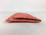 Japanese Tea Ceremony Utensil Fabric Bag Vtg Kaishi Paper Bag Red KB40