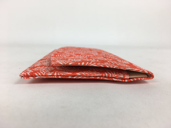 Japanese Tea Ceremony Utensil Fabric Bag Vtg Kaishi Paper Bag Red