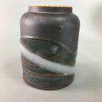 Japanese Teacup Vtg Ceramic Yunomi Pottery Sencha Thick Glass Glaze TC37