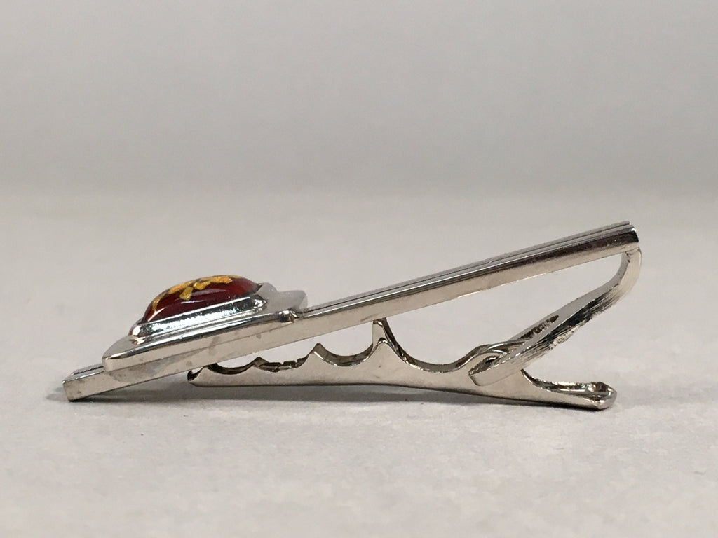 Japanese Tiepin Tie Clip Tack Vtg Clothing Accessory Necktie Cloisonné JK78