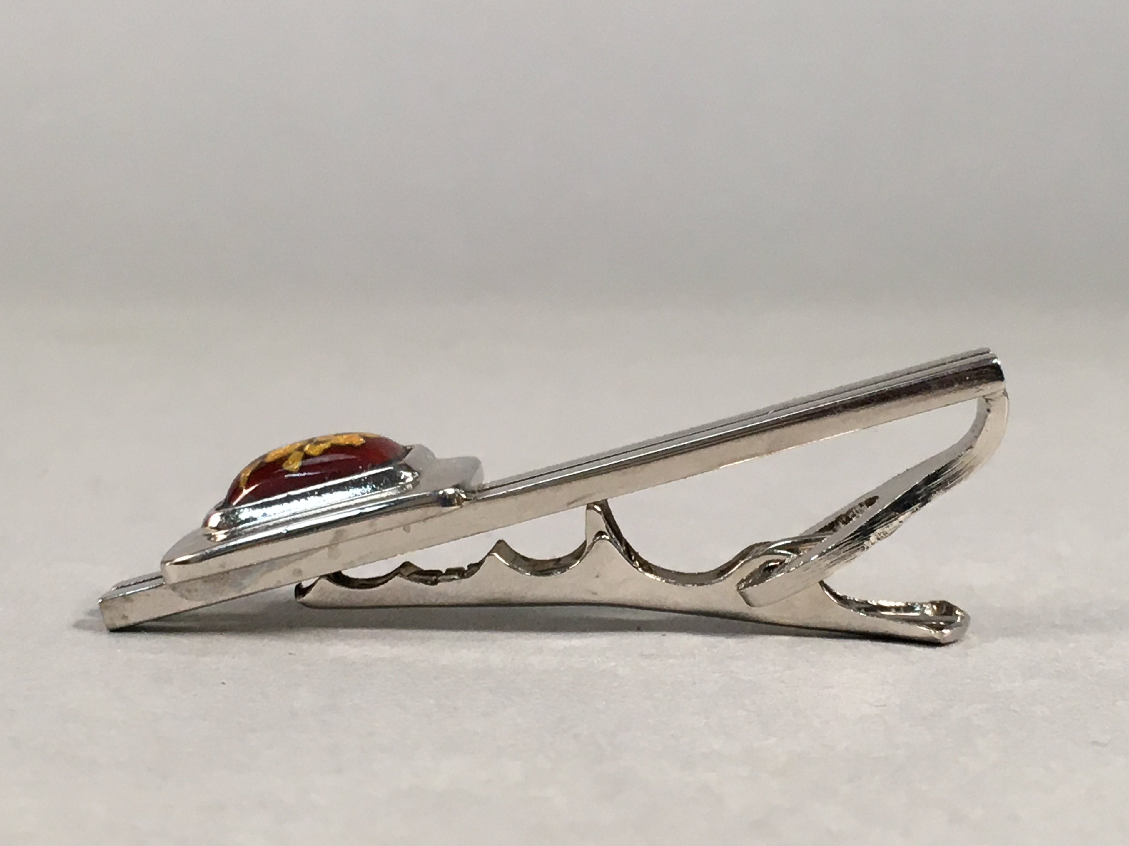 Japanese Tiepin Tie Clip Tack Vtg Clothing Accessory Necktie Cloisonné JK78