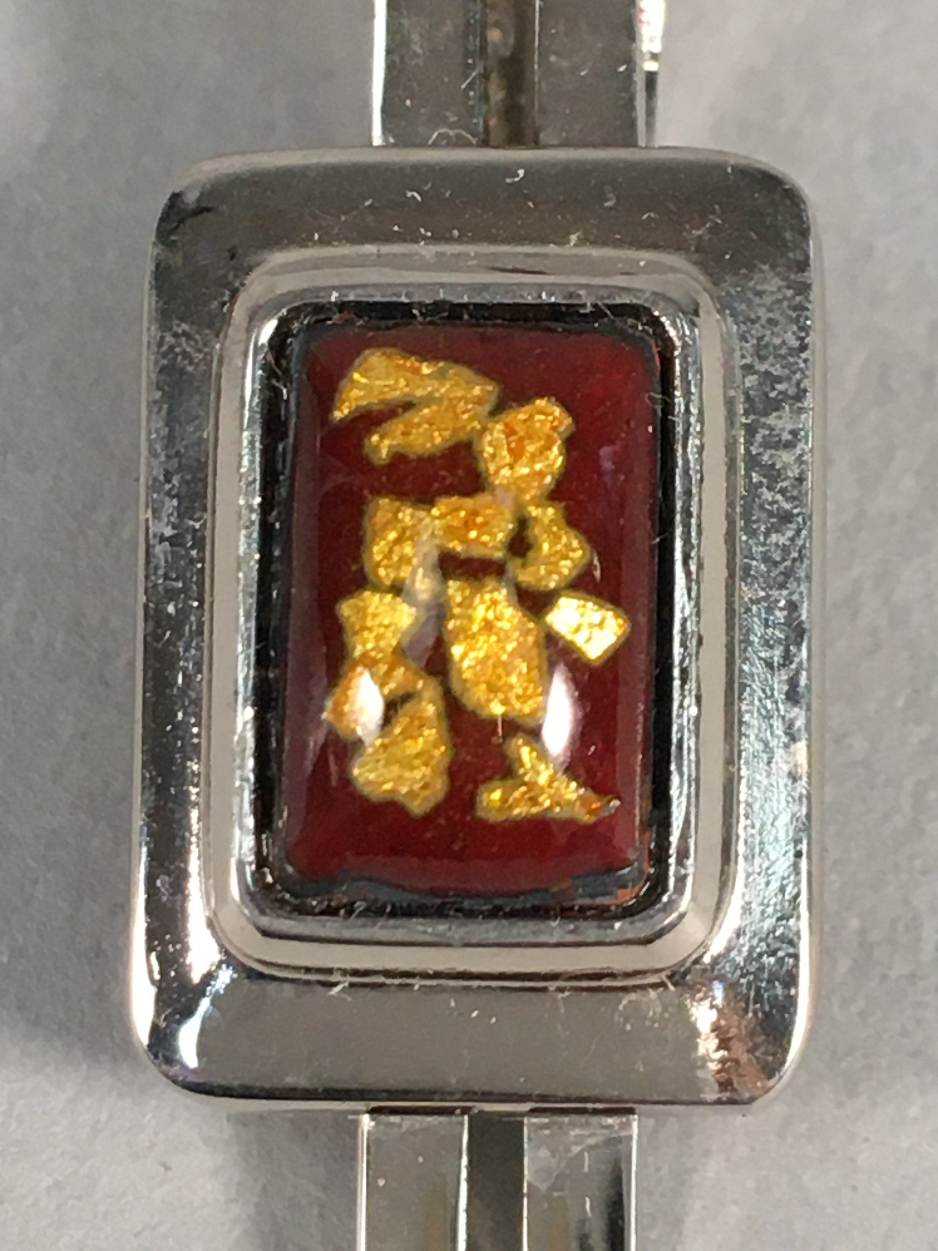 Japanese Tiepin Tie Clip Tack Vtg Clothing Accessory Necktie Cloisonné JK78
