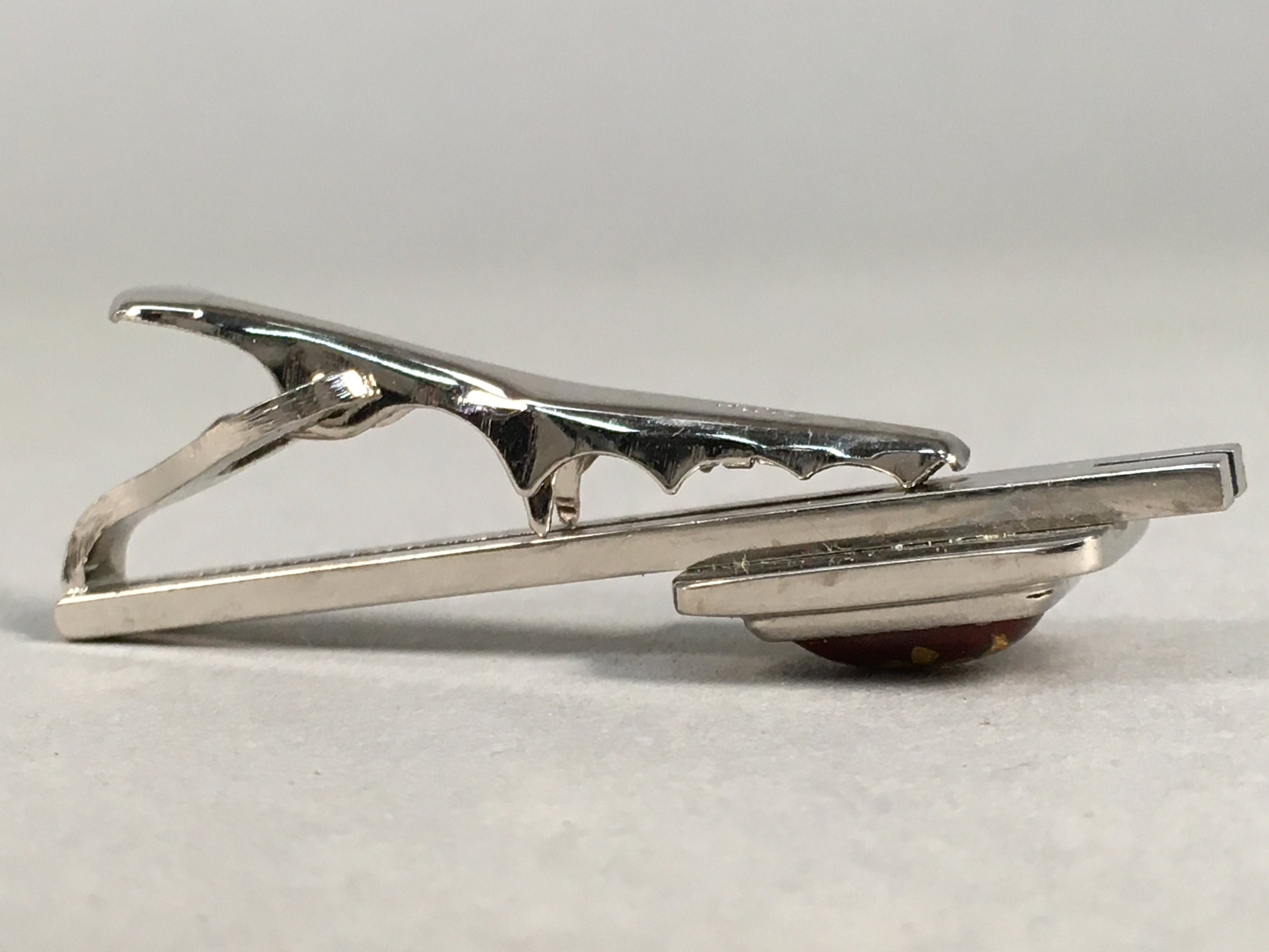 Japanese Tiepin Tie Clip Tack Vtg Clothing Accessory Necktie Cloisonné JK78