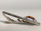 Japanese Tiepin Tie Clip Tack Vtg Clothing Accessory Necktie Cloisonné JK78