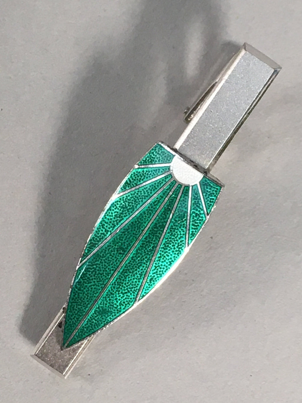 Japanese Tiepin Tie Clip Tack Vtg Clothing Accessory Necktie Cloisonné JK79