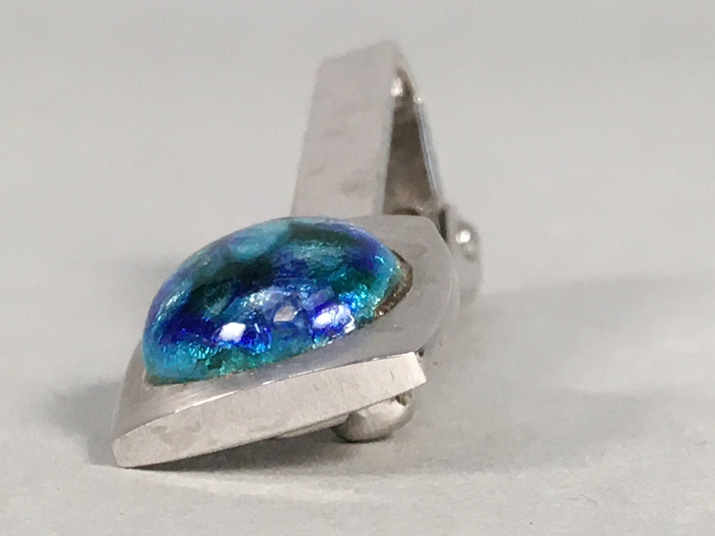 Japanese Tiepin Tie Clip Tack Vtg Clothing Accessory Necktie Cloisonné JK88