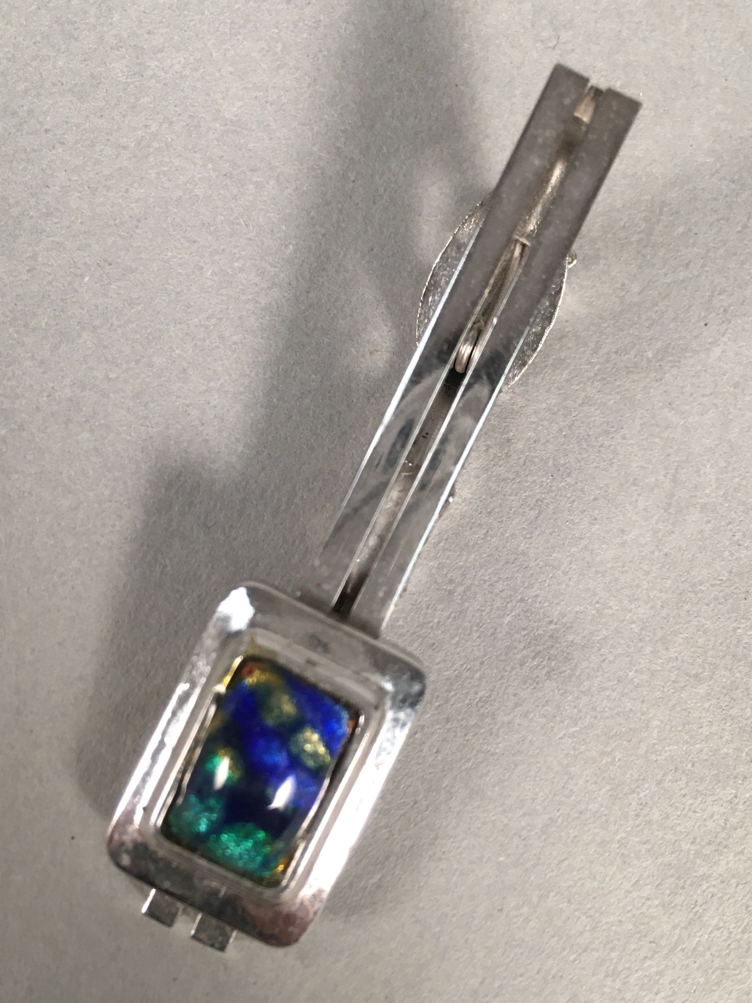 Japanese Tiepin Tie Clip Tack Vtg Clothing Accessory Necktie Cloisonné JK89