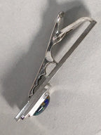 Japanese Tiepin Tie Clip Tack Vtg Clothing Accessory Necktie Cloisonné JK89