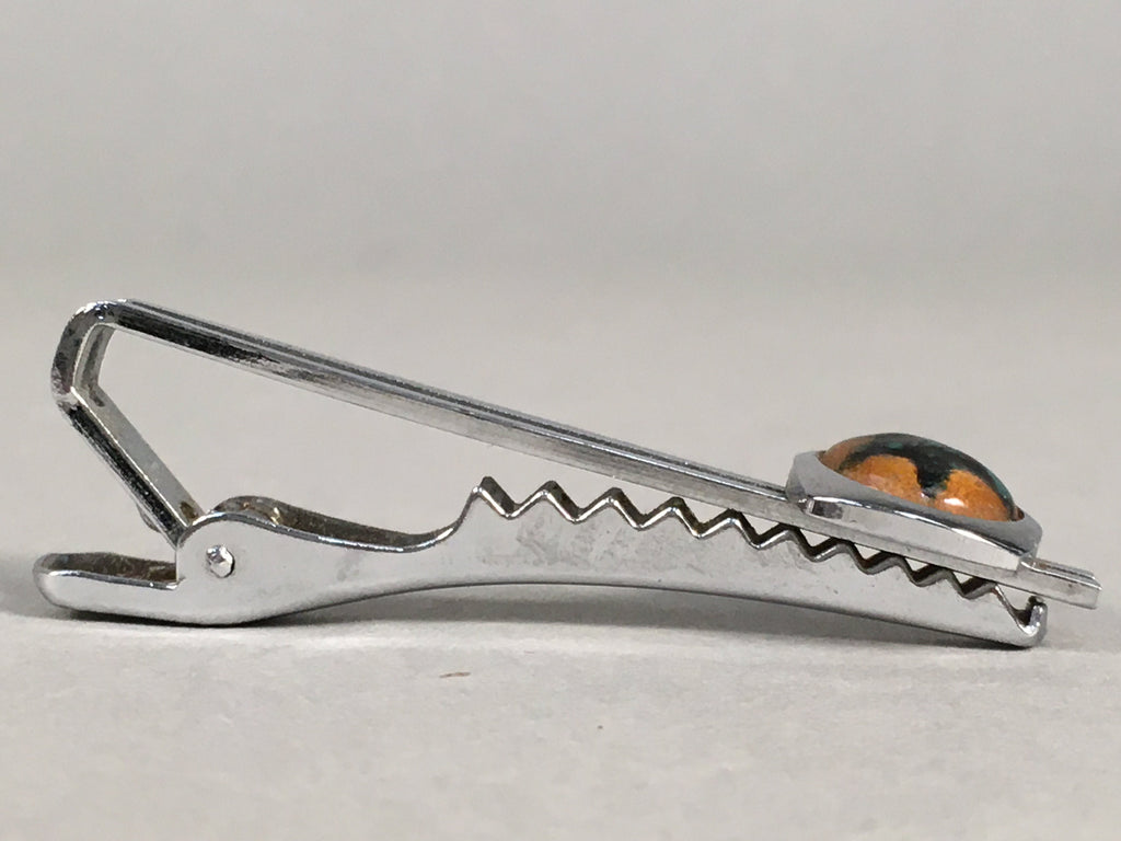 Japanese Tiepin Tie Clip Tack Vtg Clothing Accessory Necktie Cloisonné JK90