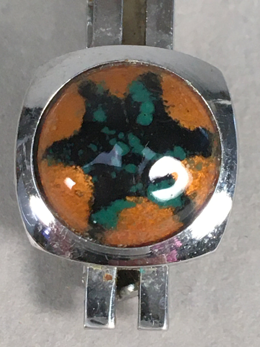 Japanese Tiepin Tie Clip Tack Vtg Clothing Accessory Necktie Cloisonné JK90