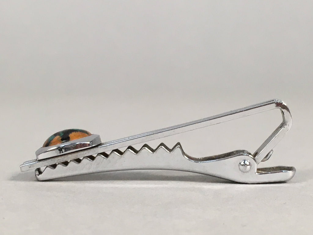 Japanese Tiepin Tie Clip Tack Vtg Clothing Accessory Necktie Cloisonné JK90