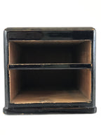 Japanese Tobacco Bon Vtg Wood Smoking Tray Box Tea Ceremony Black UR828