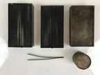 Japanese Tobacco Bon Vtg Wood Smoking Tray Box Tea Ceremony Black UR828