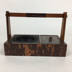Japanese Tobacco Bon Vtg Wood Smoking Tray Box Tea Ceremony Brown UR672